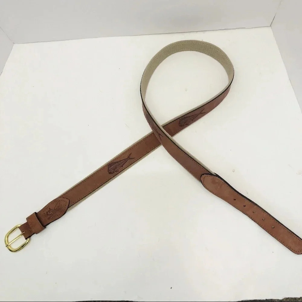 Men’s World Wide Sportsman Dolphin Embossed Belt